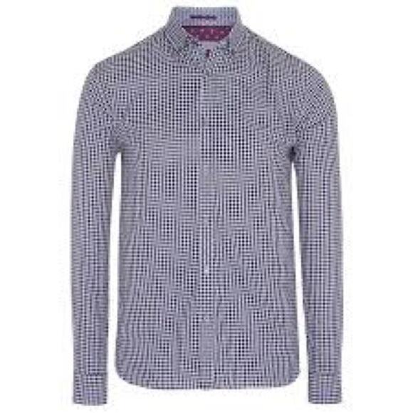 Ted Baker London Other - TED BAKER DANNOO Twill Shirt Purple Large Long Sleeve Plaid